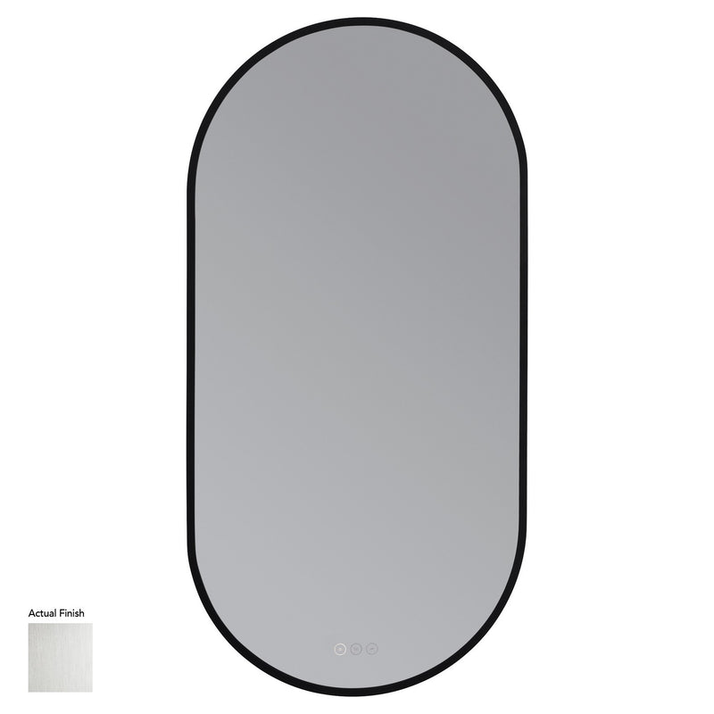 Quorum 95-2142-65 LED Mirror, Satin Nickel