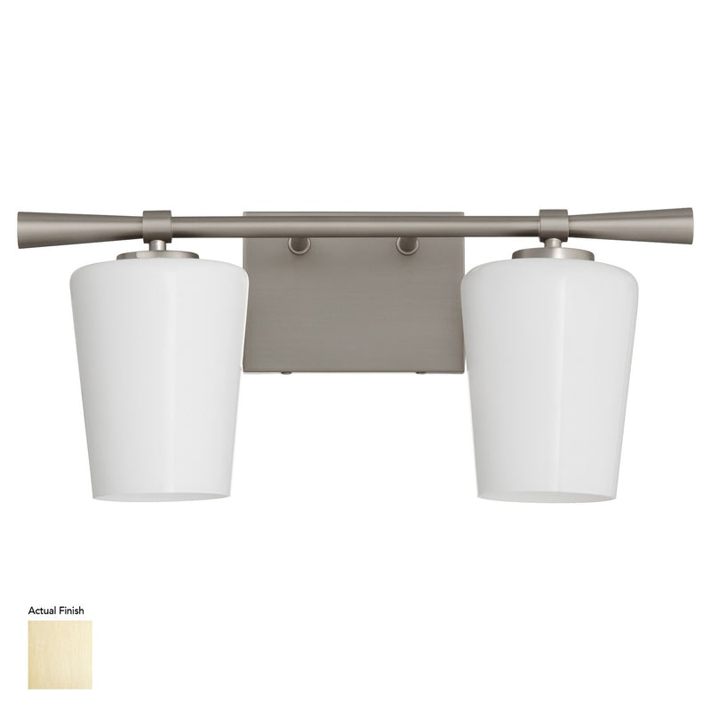 Quorum 5204-2-280 Two Light Vanity, Aged Brass