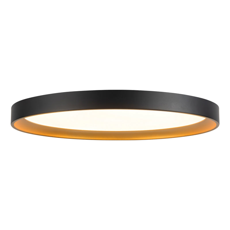 Kuzco Lighting FM0702615BKGD LED Flush Mount, Black/Gold