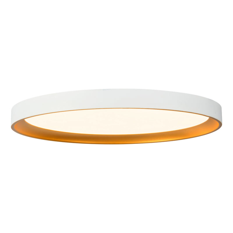 Kuzco Lighting FM0702615WHGD LED Flush Mount, White/Gold