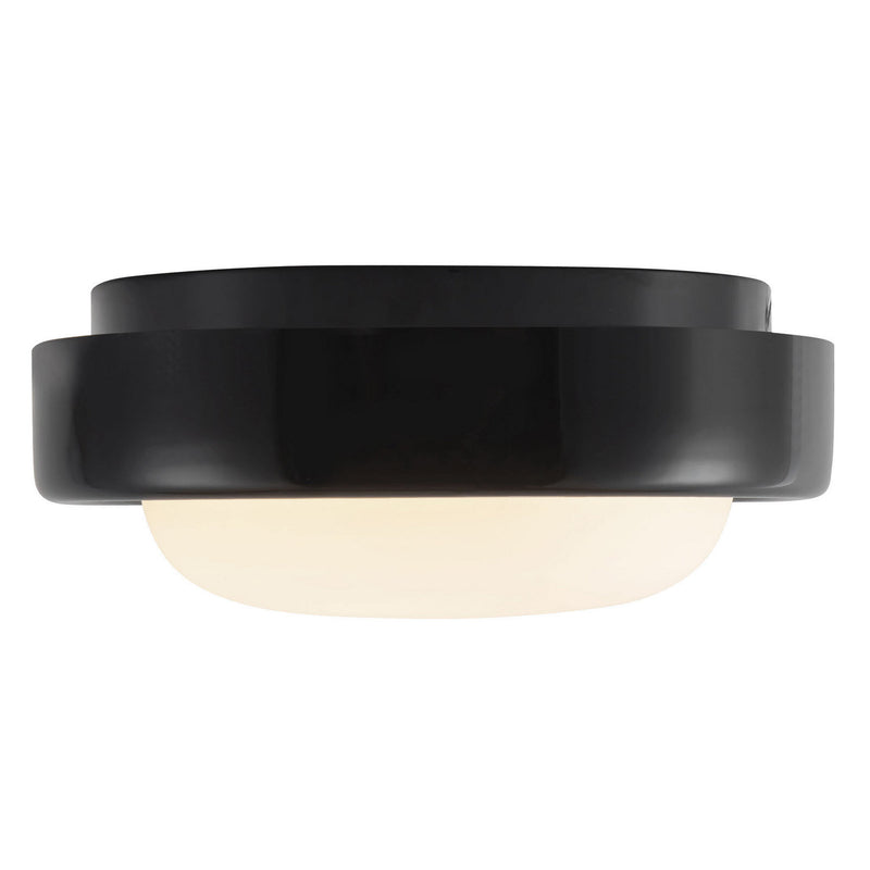 Kuzco Lighting FM17308-GBK LED Flush Mount, Glossy Black