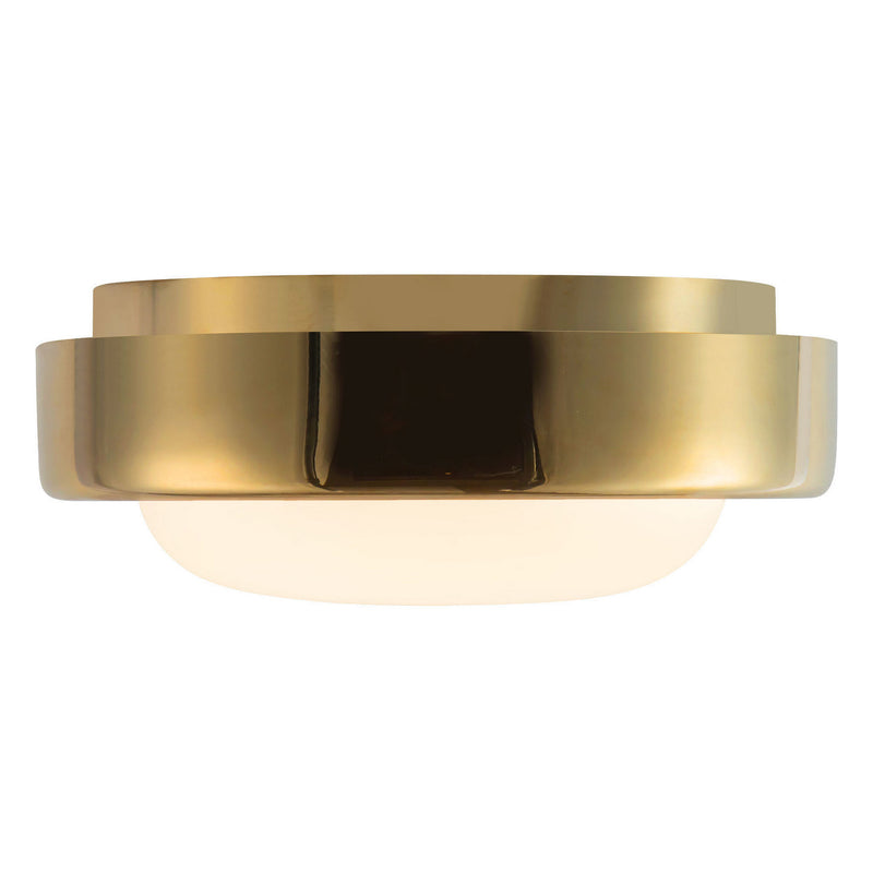 Kuzco Lighting FM17308-MRB LED Flush Mount, Metallic Brass