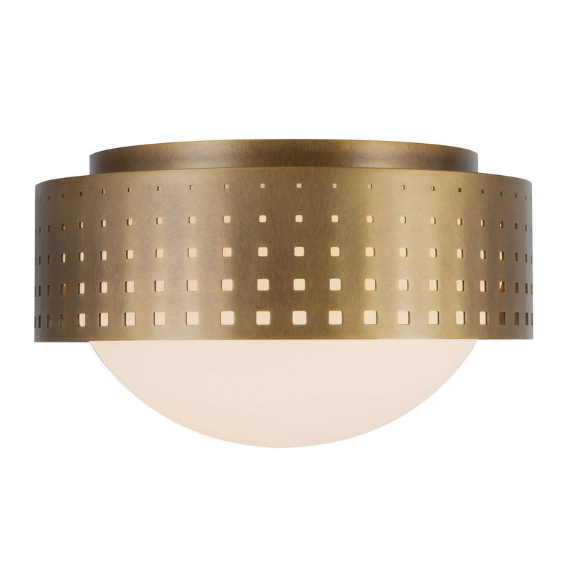 Kuzco Lighting FM70810-VB Two Light Flush Mount, Vintage Brass