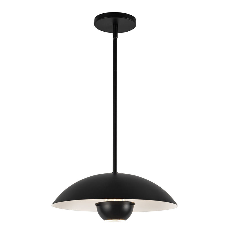 Kuzco Lighting PD11914-BK One Light Pendant, Black