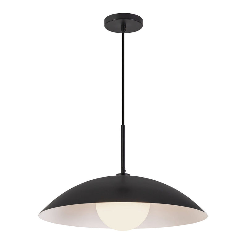 Kuzco Lighting PD56019-BK One Light Pendant, Black