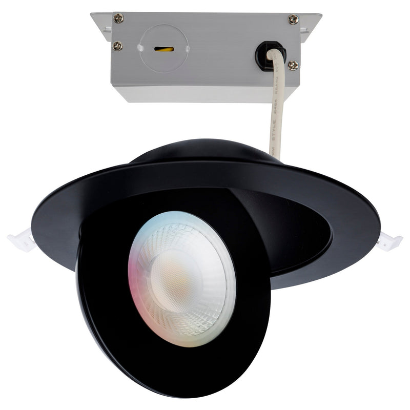 Satco S11296R1 LED Downlight, Black