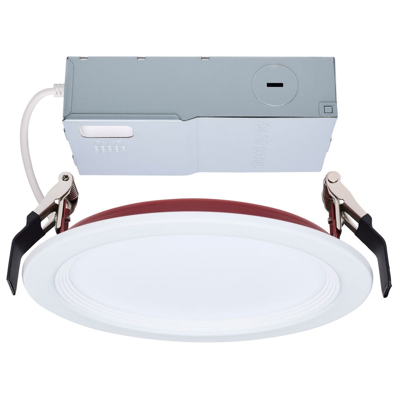 Satco S11867R1 LED Downlight, White / Red