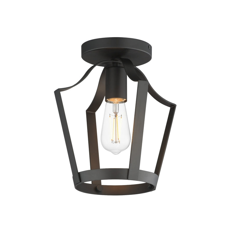 Maxim 10421BK One Light Pendant / Semi-Flush, Black