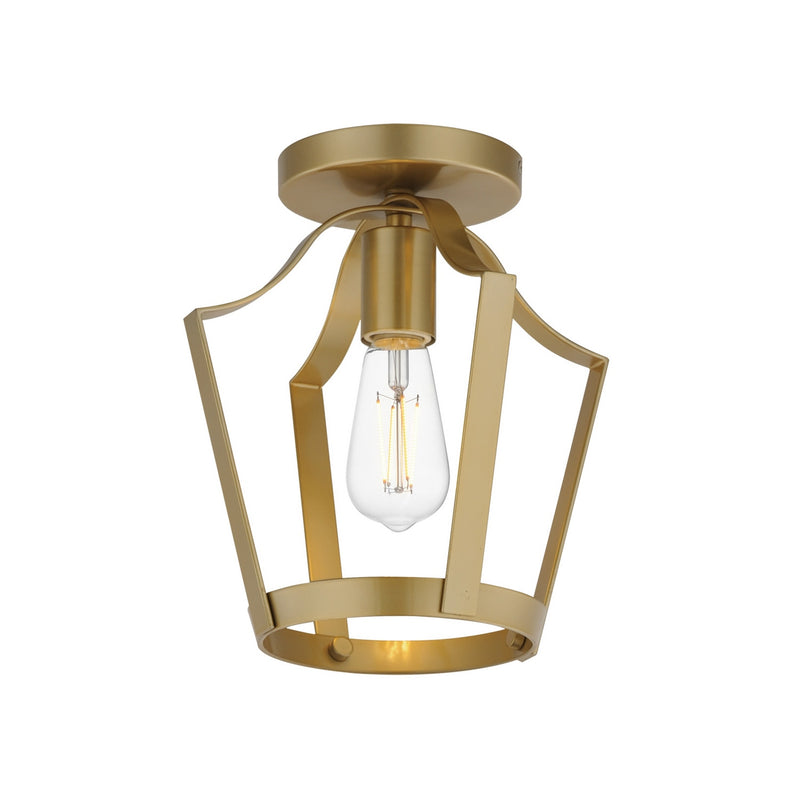 Maxim 10421NAB One Light Pendant / Semi-Flush, Natural Aged Brass