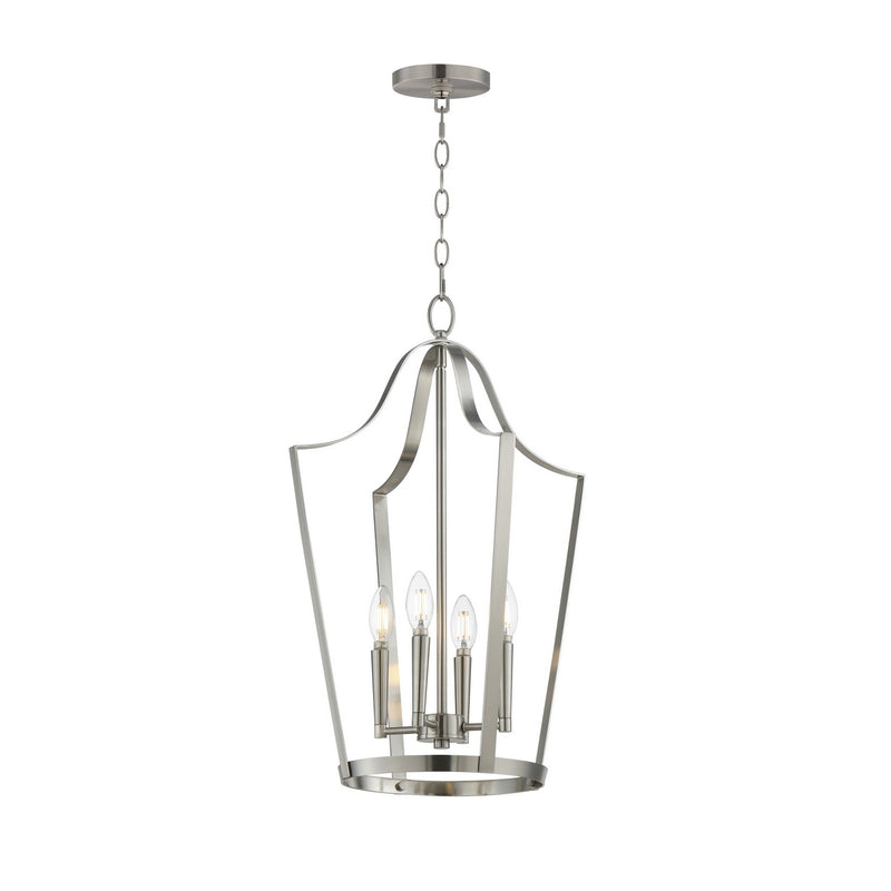 Maxim 10424SN Four Light Pendant, Satin Nickel