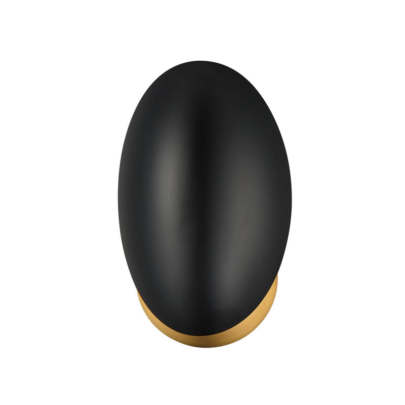 Maxim 10821BKNAB One Light Wall Sconce, Black / Natural Aged Brass