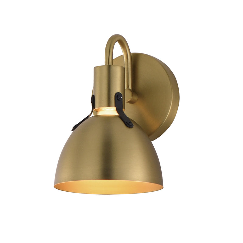 Maxim 12341SBR One Light Wall Sconce, Satin Brass