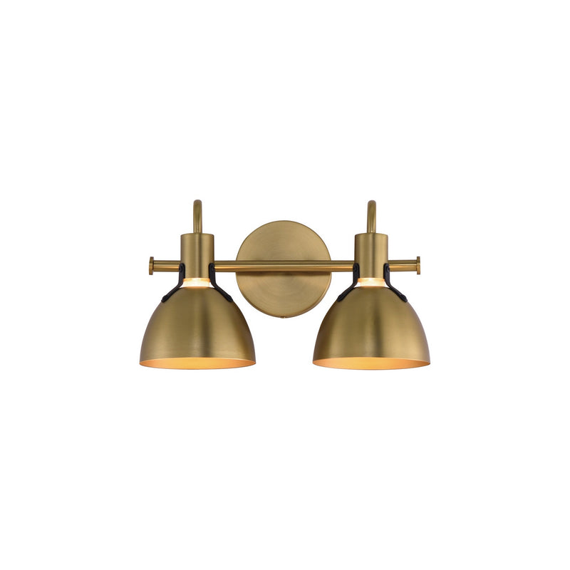 Maxim 12342SBR Two Light Wall Sconce, Satin Brass