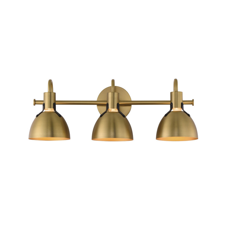Maxim 12343SBR Three Light Wall Sconce, Satin Brass