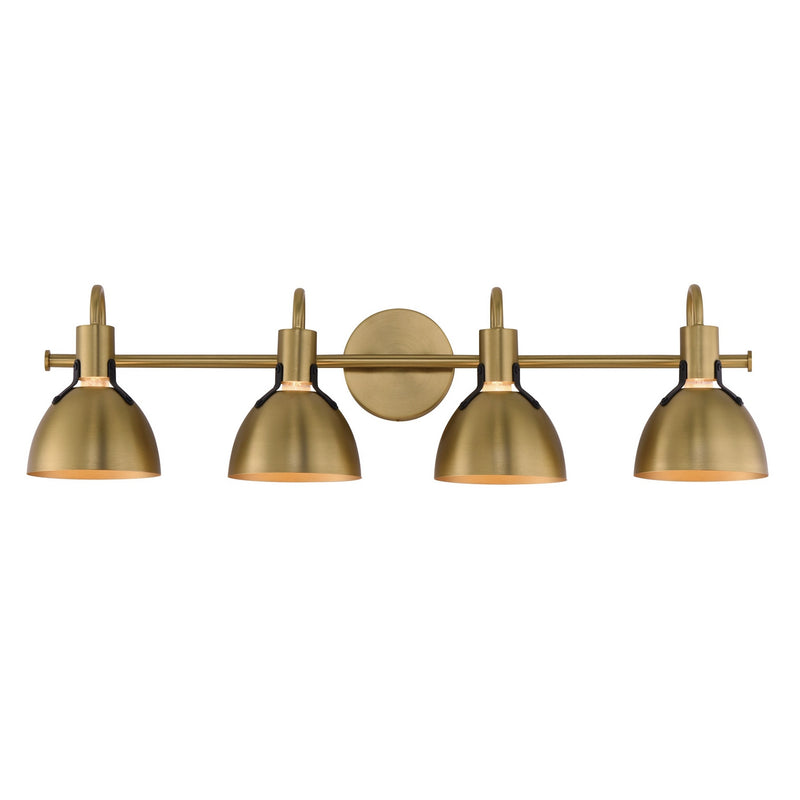 Maxim 12344SBR Four Light Wall Sconce, Satin Brass