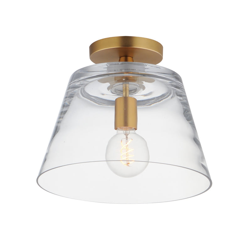 Maxim 12880CLNAB One Light Pendant, Natural Aged Brass