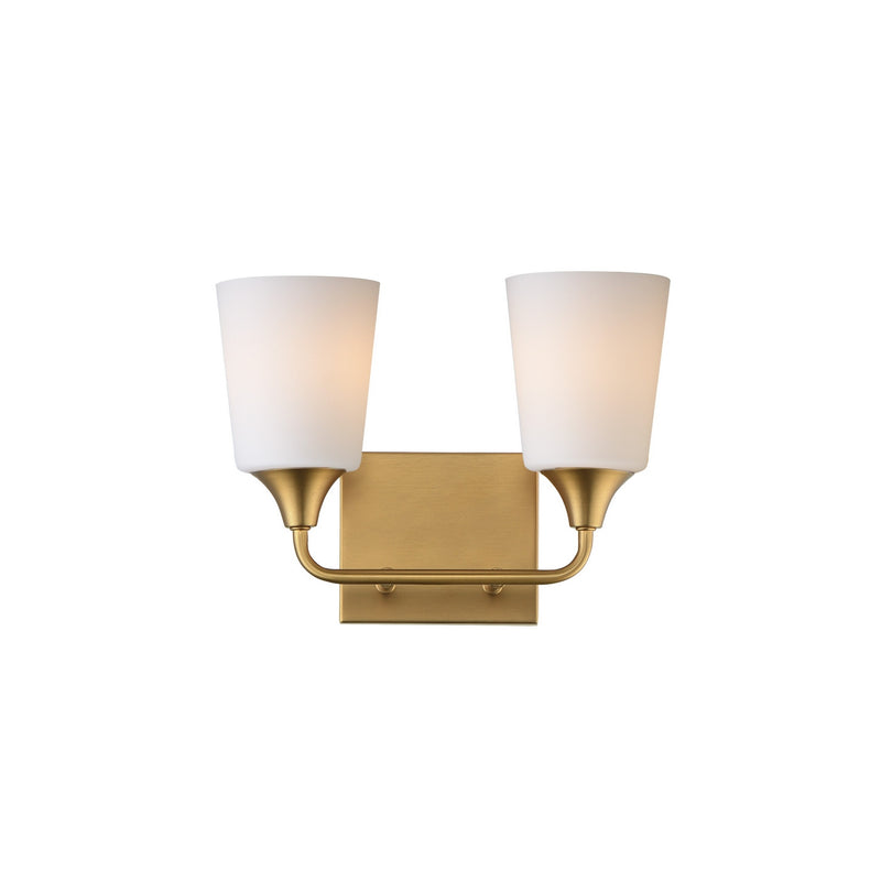 Maxim 12882SWNAB Two Light Bath Vanity, Natural Aged Brass