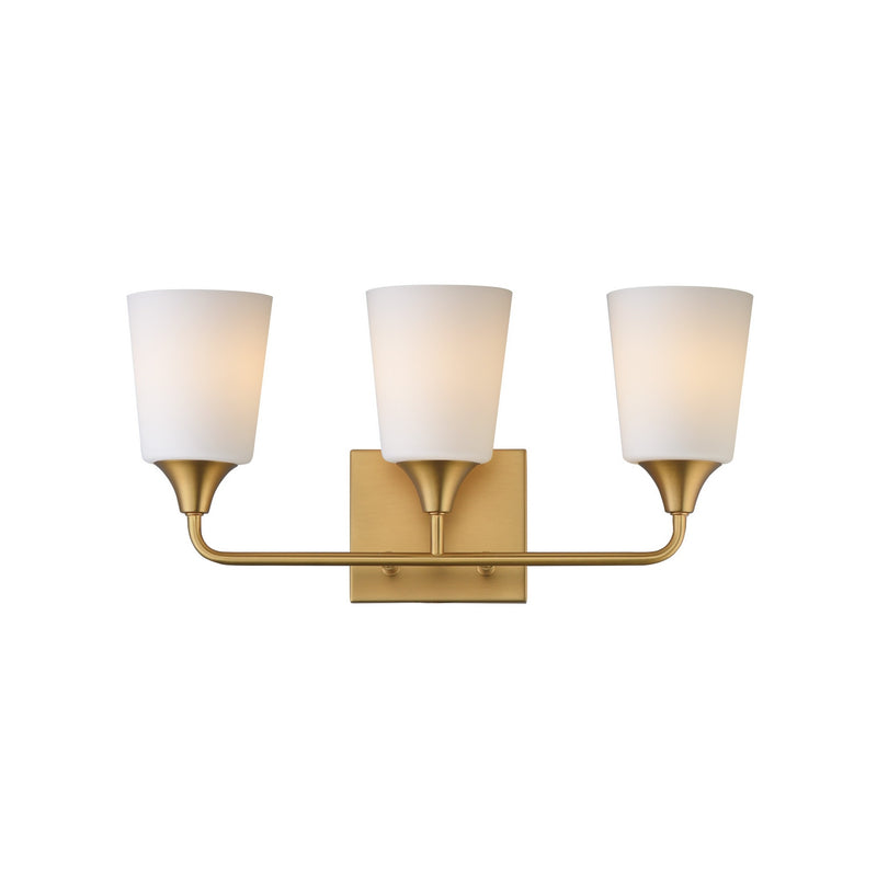 Maxim 12883SWNAB Three Light Bath Vanity, Natural Aged Brass