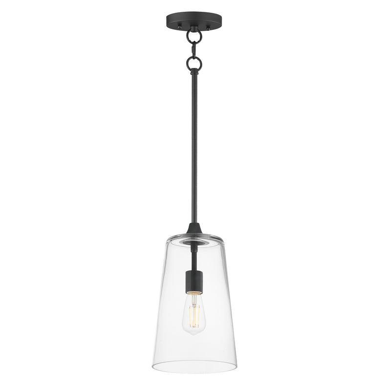 Maxim 12886CLBK One Light Pendant, Black
