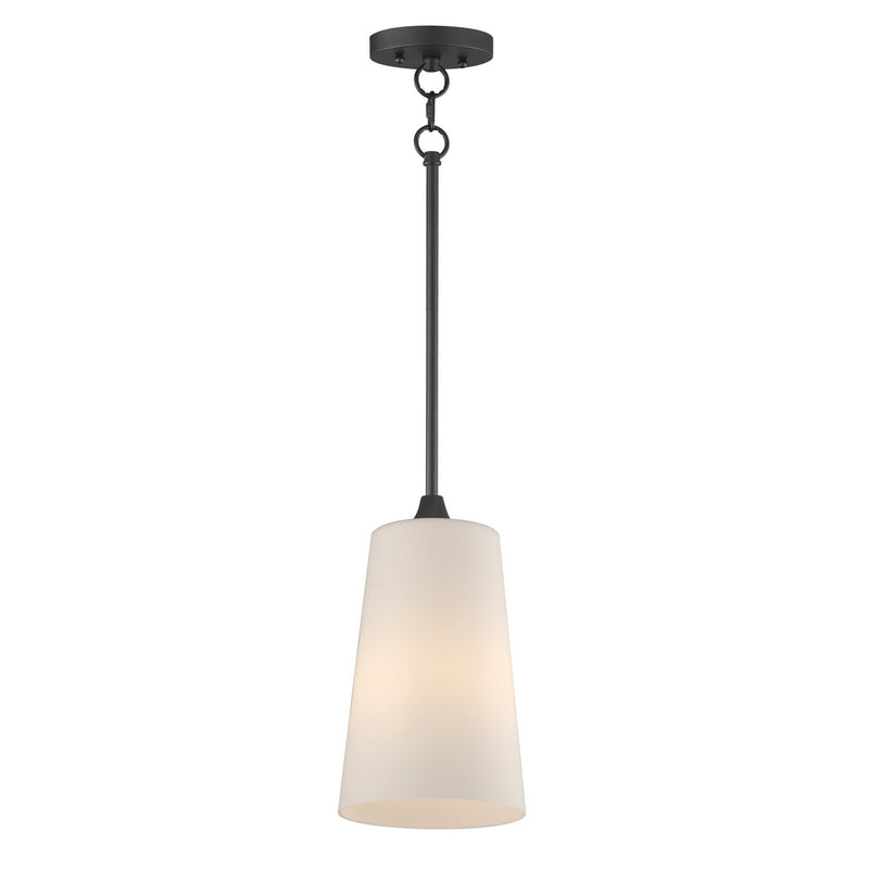 Maxim 12886SWBK One Light Pendant, Black
