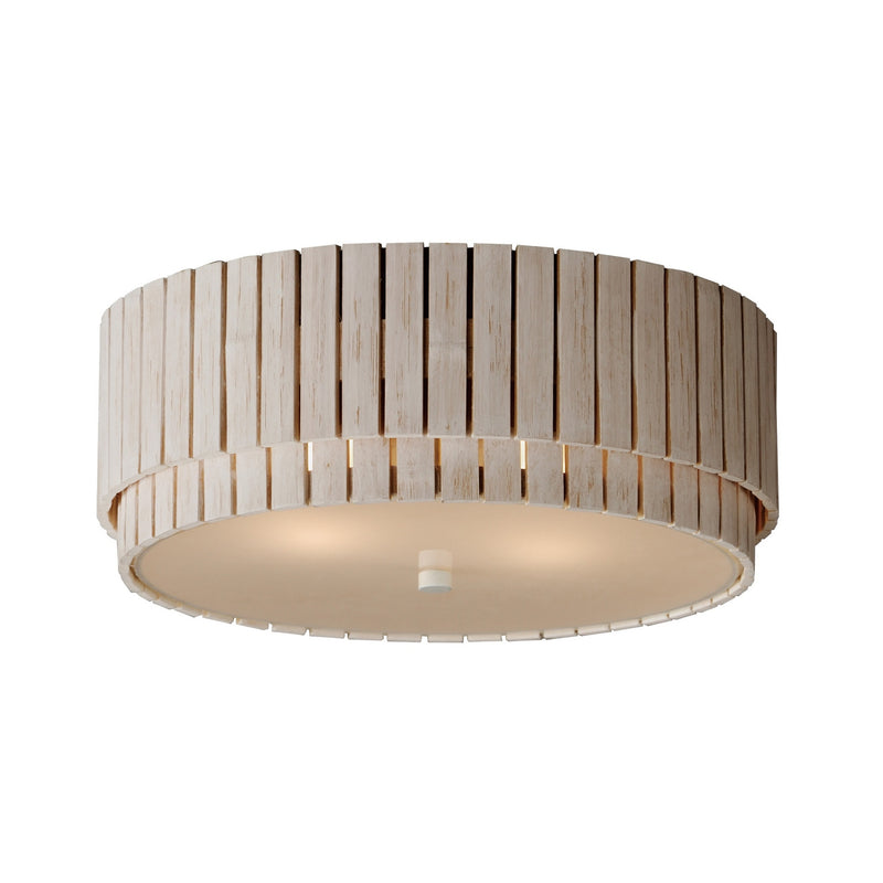 Maxim 14459WWTEC Two Light Flush Mount, Ecru