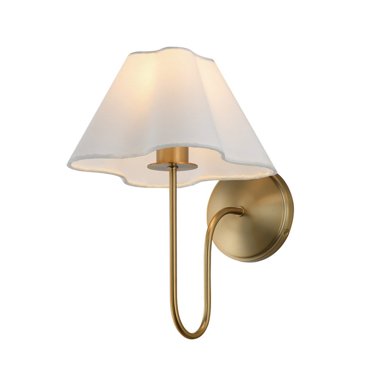 Maxim 18100WTNAB One Light Wall Sconce, Natural Aged Brass