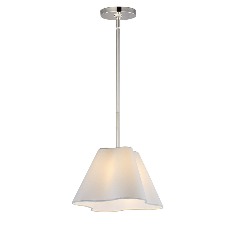 Maxim 18101WTPN One Light Pendant, Polished Nickel