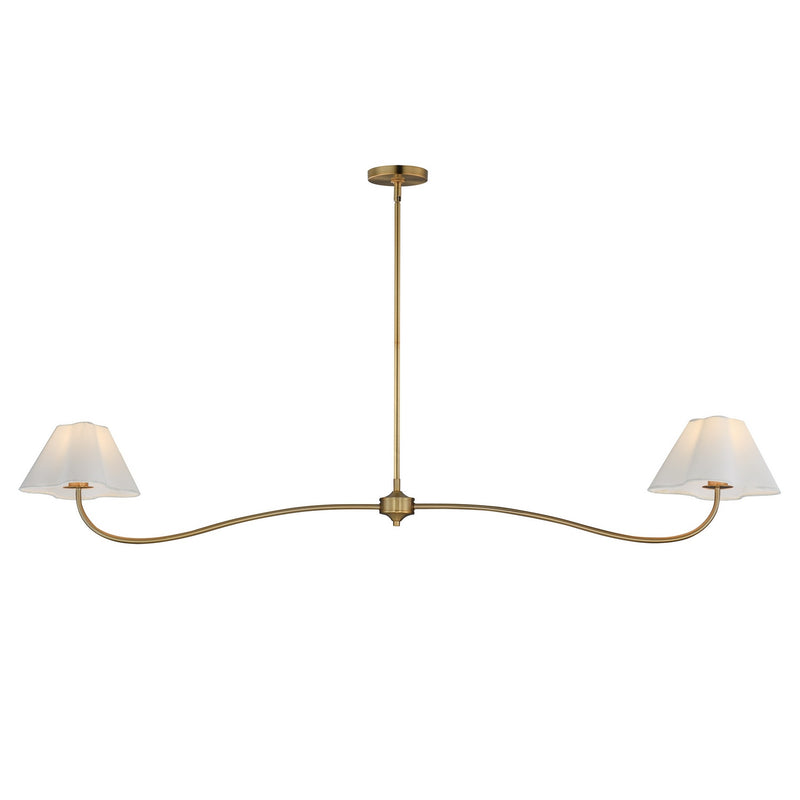 Maxim 18102WTNAB Two Light Pendant, Natural Aged Brass