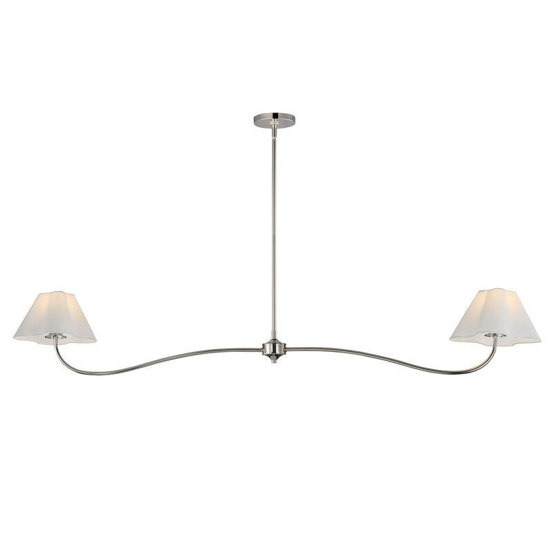 Maxim 18102WTPN Two Light Pendant, Polished Nickel