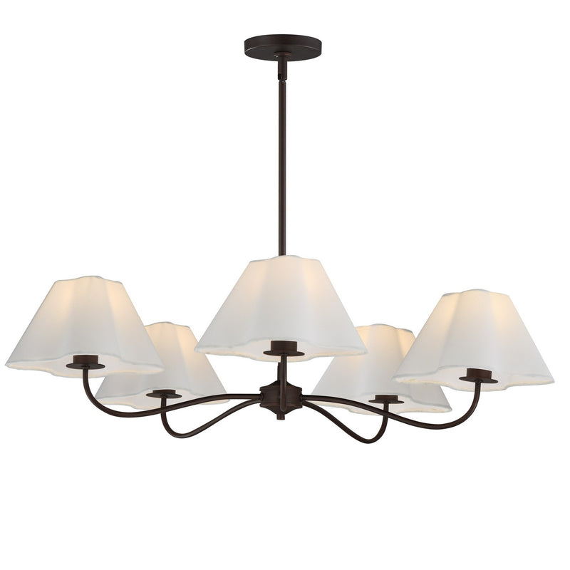 Maxim 18105WTOI Five Light Chandelier, Oil Rubbed Bronze