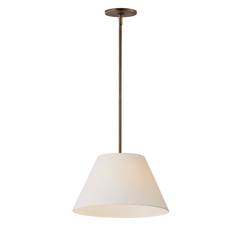 Maxim 18411OFWBR One Light Pendant, Weathered Brass