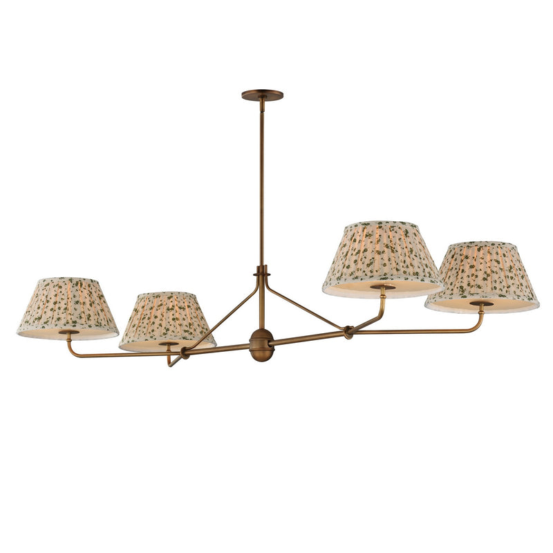 Maxim 18414OWWBR Four Light Chandelier, Weathered Brass