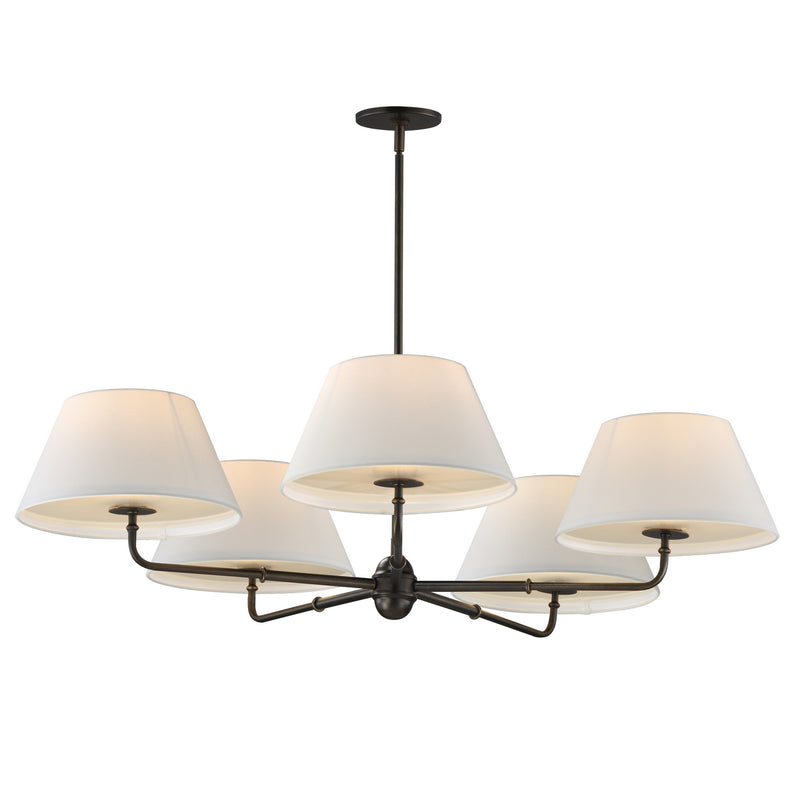 Maxim 18415OFANB Five Light Chandelier, Antique Bronze