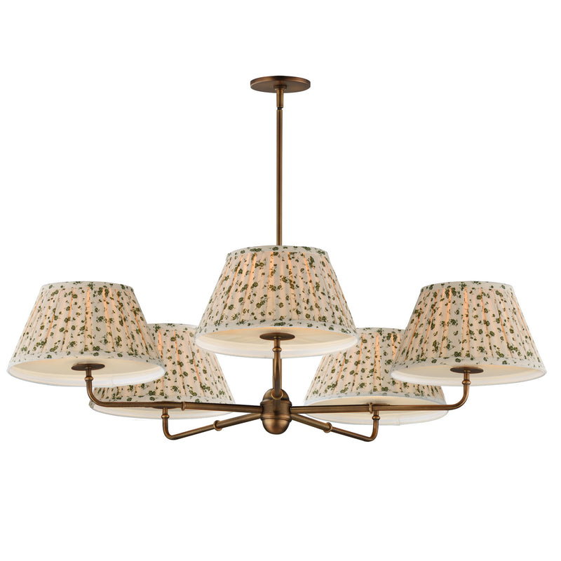 Maxim 18415OWWBR Five Light Chandelier, Weathered Brass