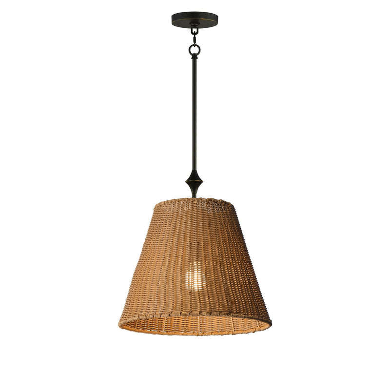 Maxim 21487NADBZ One Light Pendant, Dark Bronze