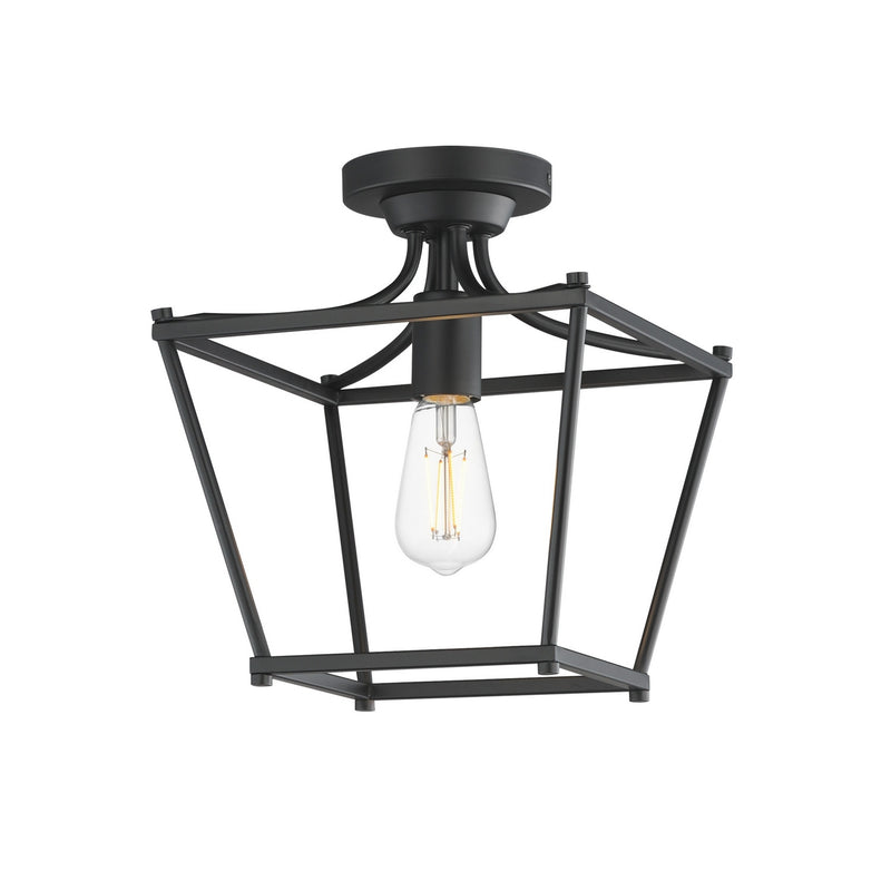 Maxim 25311BK One Light Pendant / Semi-Flush, Black