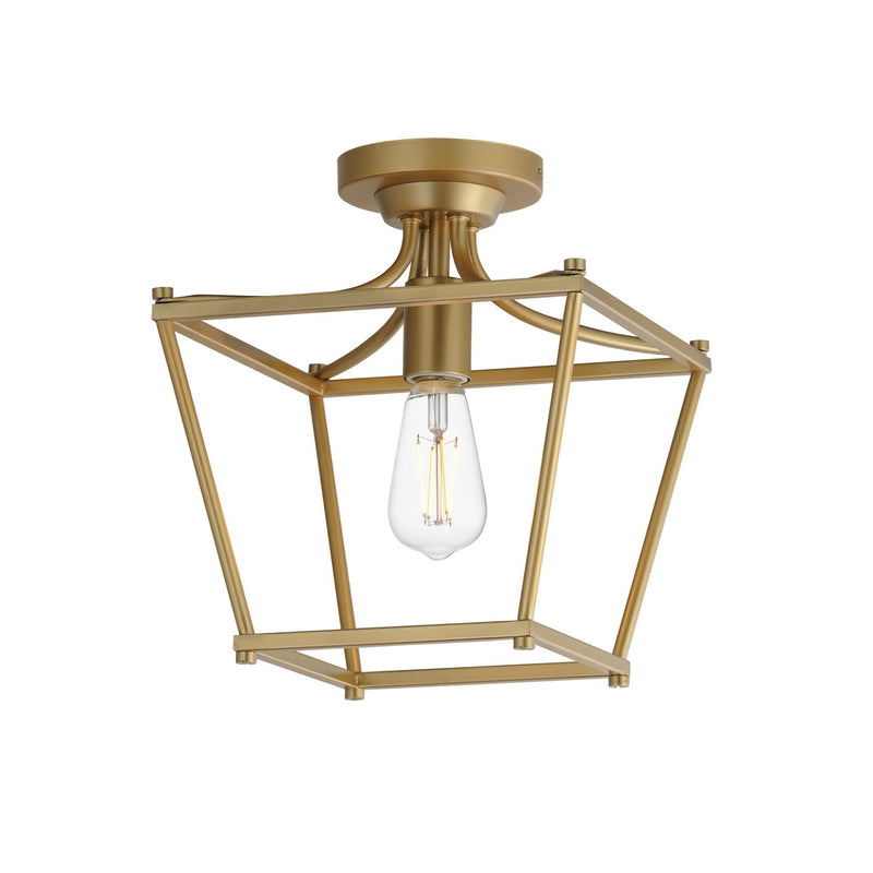 Maxim 25311NAB One Light Pendant / Semi-Flush, Natural Aged Brass
