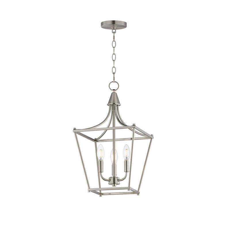 Maxim 25313SN Three Light Pendant, Satin Nickel