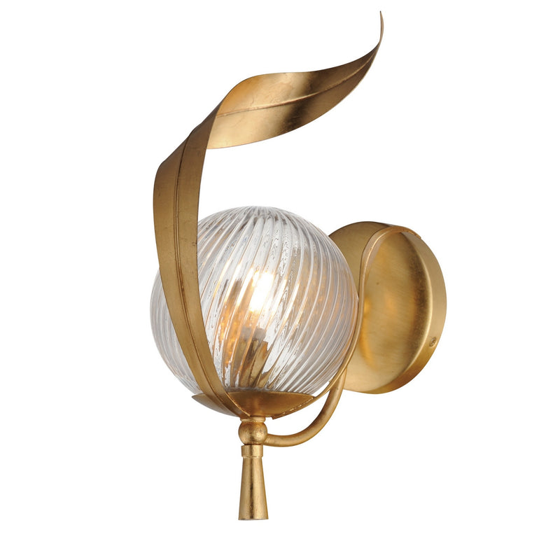 Maxim 28711CRGL One Light Wall Sconce, Gold Leaf
