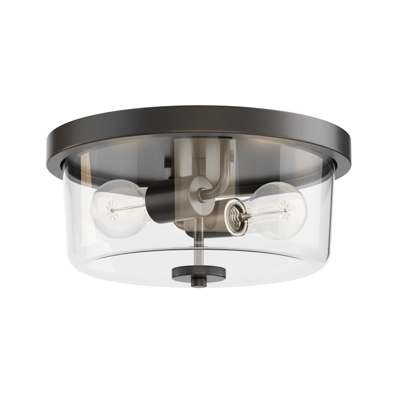 Maxim 5691CLBK Two Light Flush Mount, Black
