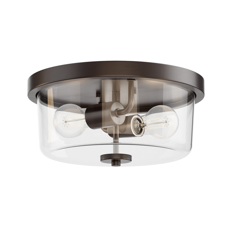 Maxim 5691CLOI Two Light Flush Mount, Oil Rubbed Bronze