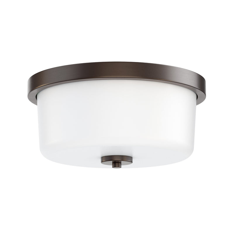 Maxim 5691WTOI Two Light Flush Mount, Oil Rubbed Bronze