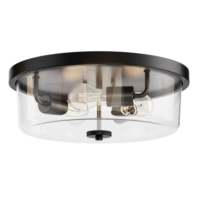 Maxim 5693CLBK Three Light Flush Mount, Black