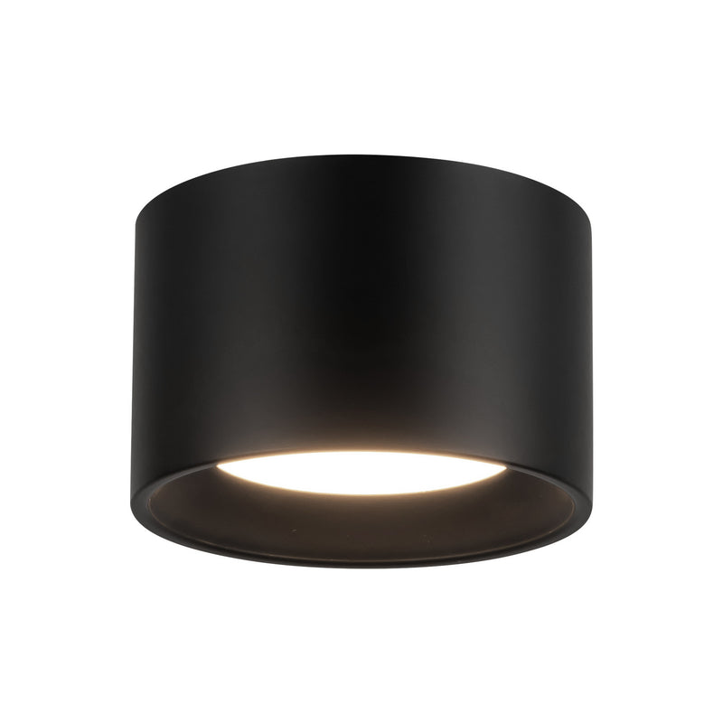 Kuzco Lighting SF0702805BK LED Semi-Flush Mount, Black