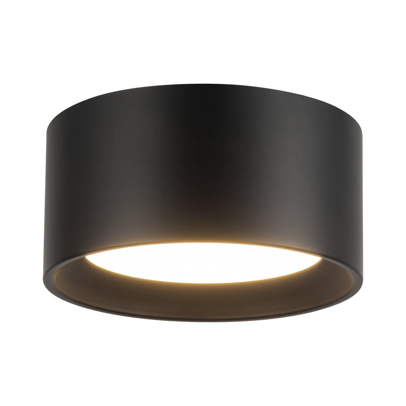 Kuzco Lighting SF0702807BK LED Semi-Flush Mount, Black