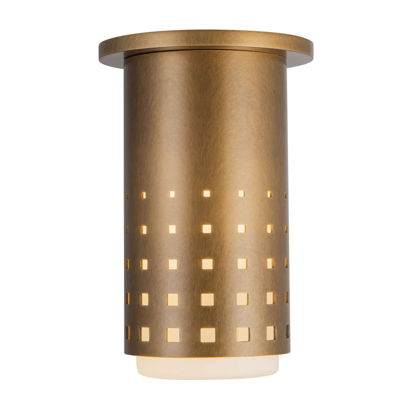 Kuzco Lighting SF70807-VB One Light Semi-Flush Mount, Vintage Brass