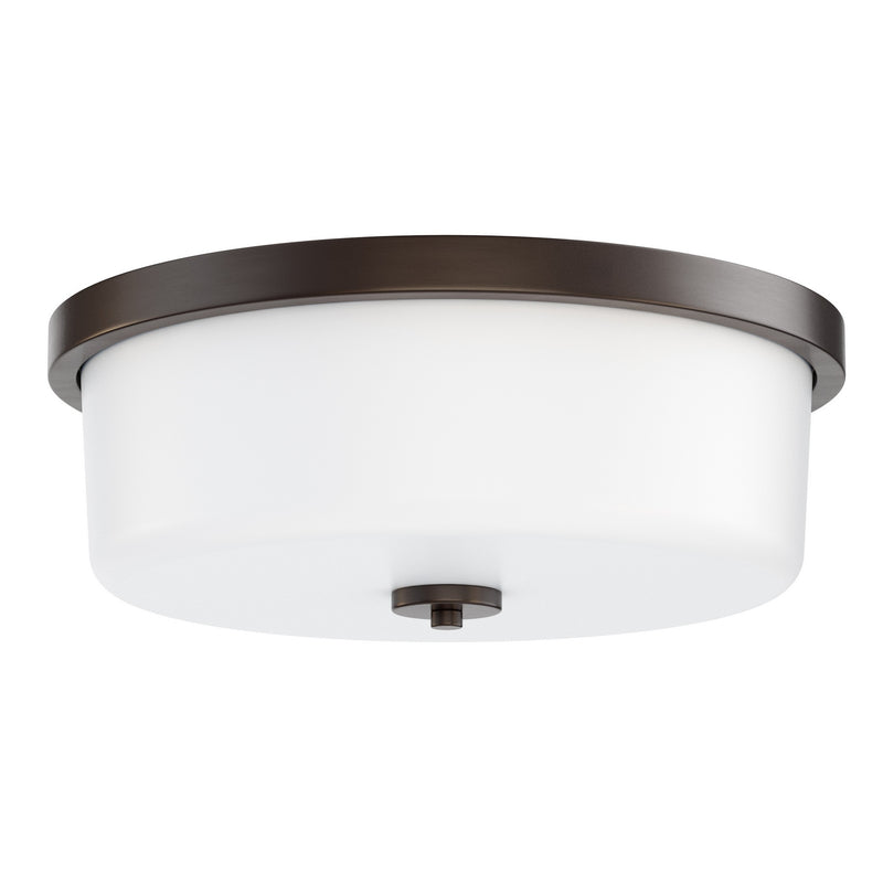 Maxim 5693WTOI Three Light Flush Mount, Oil Rubbed Bronze