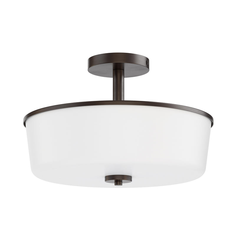 Maxim 5695WTOI Three Light Semi Flush/Pendant Convertible, Oil Rubbed Bronze