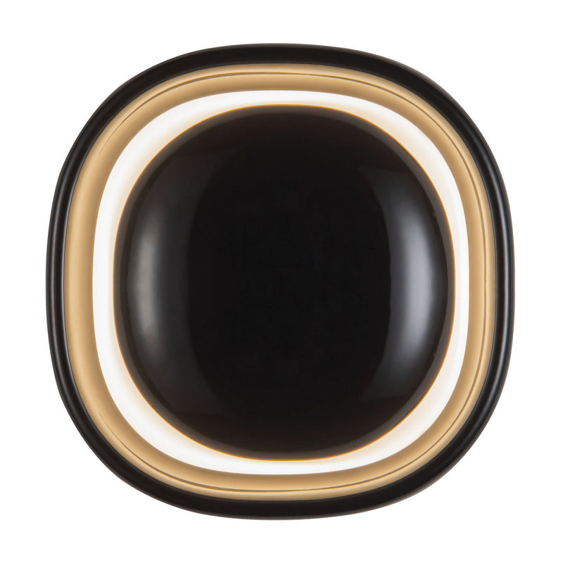 Kuzco Lighting WS17308-GBK LED Wall Sconce, Glossy Black