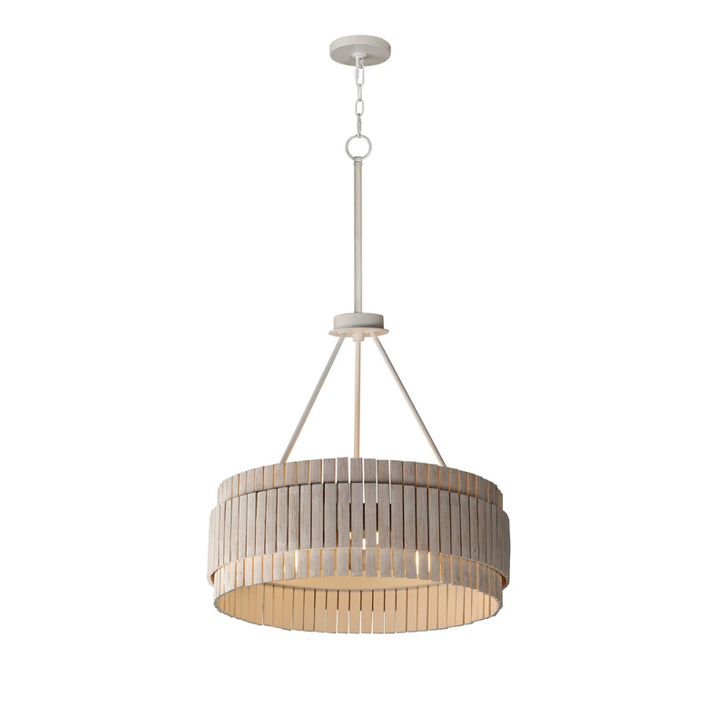 Maxim 14453WWTEC Three Light Chandelier, Ecru